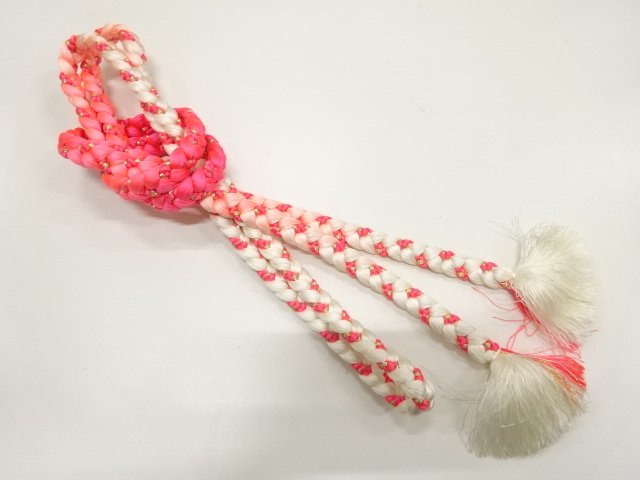JAPANESE KIMONO / HAND-TIED OBIJIME